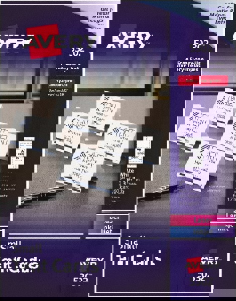 Small Tent Card, White, 3.5 x 2, 4 Cards/Sheet, 40 Sheets/Pack